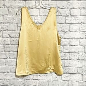 Nicole Miller Yellow Sleeveless Top
